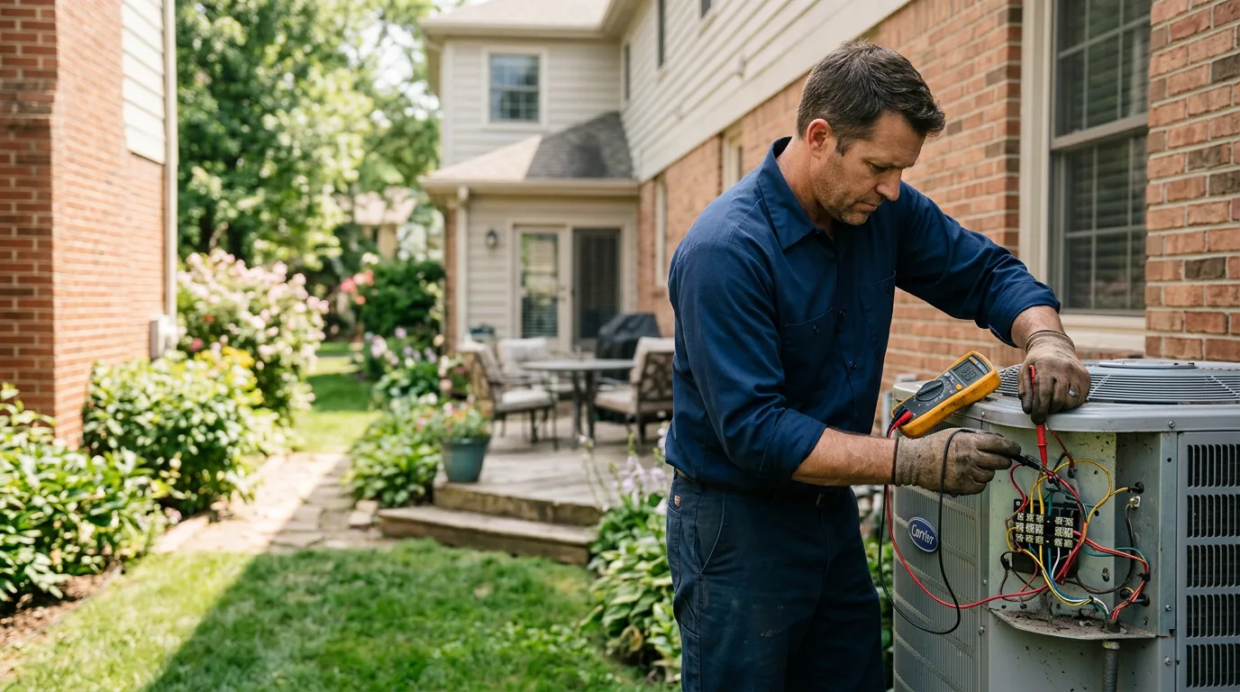 HVAC technician working near Dayton, NJ